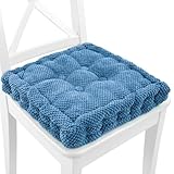 Amazinggirl Stuhlkissen 40x40 cm Sitzkissen - Sitzpolster für Stuhl Boxkissen Sitzauflage Matratzenkissen Sesselkissen Marineblau