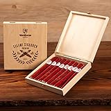 Wurststicks aus Salami in hochwertiger Holz-Geschenk-Box/Wurst Geschenk für Männer/Wurstsnack Geschenkidee in hochwertiger Qualität