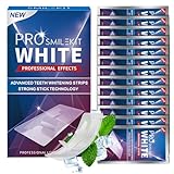 14 Paare Zahnaufhellung Whitening Strips,﻿Professional Zahnaufhellungsstreifen,Schonende Teeth Whitening Strips,Effektives und Schnell Bleaching für Weiße Zähne,Entfernt Flecken