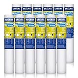 Erfurt Vlies-Rauhfaser ROMANTIC Weiß Rauhfasertapete weisse Vliestapete mit Struktur 12 Rollen 15 x 0.53m