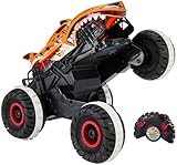 Hot Wheels Monster Trucks Ferngesteuertes Auto Tiger Shark, mit 'Terrain Stomp' Technologie für tierähnliche Bewegungen, Wheelie Modus für Drehen auf 2 Rädern, Spielzeug ab 4 Jahre, HGV87