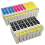 ESMONLINE 20 Set Multipack kompatible Druckerpatronen als Ersatz für Epson T1285 für Epson Stylus SX-420 SX-425 SX-430 SX-435 SX-438 SX-440 SX-445 Office BX-305 S-22 SX-125 SX-130 SX-230 SX-235
