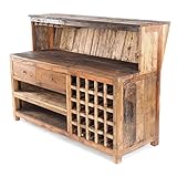 Vintage Design BARSCHRANK PUREWOOD | 150x110cm(BxH) | Shabby Chick Minibar, Bar Theke aus Altholz | Verkaufstresen, Kassentresen, kultiges Dekoobjekt