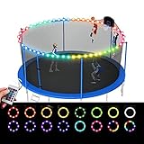 Trampolin Licht 13.5m Ersatzteile, Herbstdeko Halloween deko LED für Trampolinrand, 16 Variable Farben, wasserdichte LED Herbst Lichterkette, Trampolin Zubehör für Trampolin Outdoor 244/305/366/430
