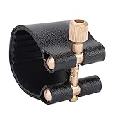PU Klarinetten Blattschraube, Clarinet Mouthpiece Kit Klarinettenmundstück Set, Set Kunststoffkappe Praktisch zu verwenden für Studenten Praxisprofis Rovner Blattschraube Klarinette