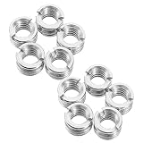 10St Stativ-Kugelkopf-Umrüstschraube notenpult licht Mikrofon-Schraubadapter Mikrofonständer Adapter/zu/Adapter Gewindeadapter 1/4 bis 3/8 Schraube Rostfreier Stahl Silver Generisch