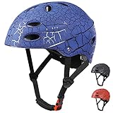 Kinderhelm SAMIT Skaterhelm für Kinder Jugendlich Komfortabeler Verstellbarer Scooter Helm für Kinder & Jungen 7-12 Jahre Alt Ideal für Scooter, Skateboard, Outdoor Sports Blau