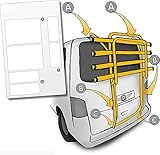 Lackschutzshop Auto Lackschutz-Folie für Fahrrad-Heckträger passend für VW T4 Baujahr 1990 bis 2003 - Selbstklebende, transparente Schutzfolie - Klebe-Folie Fahrrad-Träger Heck