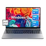 ALLDOCUBE GTBook 15 Laptop, 15.6 Zoll FHD IPS 1920x1080, Intel Celeron N5100, 12GB RAM, 256GB SSD, 2.4+5GHz WiFi, BT 5.0, Typ C, USB 3.0, HDMI, Windows 11, Grau