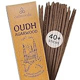 Mystic Oud Räucherstäbchen – (40+ Stäbchen, 9 Zoll) Dickes Räucherwerk aus natürlichem Harz, Oud Agarwood-Räucherstäbchen hergestellt aus Assam-Oudh-Chips, ohne Holzkohle | (Brenndauer 45+ Minuten)