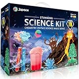 Japace 70 Experimente für Kinder, Wissenschaft Experimentierkasten Labor STEM Spielzeug 4-6-8-10-12 Jahre Geschenke für Jungen Mädchen, Chemie-Set, Kristalle Züchten, Vulkan, Gummiball