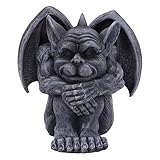 Nemesis Now Dark Black Grotesque Gargoyle Figurine Quasi Wasserspeier-Figur, Dunkelschwarz, Harz, Schwarz, 12,5 cm