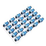 ACOGEDO 50 Stück Glasfaser-Koppler, SC-SC-Flansch-Stecker-Adapter, Industriebedarf Ist Verbunden, Adaptiert Glasfaser-Koppler, SC-SC-Koppler, Glasfaser-Koppler, Optische Faser