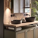 LAMO Manufaktur Waschtisch Konsolentischplatte, Holzplatte Waschtisch Konsolentisch, 100x40 cm (AxB), Natur, ohne Montageset, LWPG-01-A-002-AI
