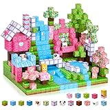 Coolzon Magnetische Bausteine Blöcke 154 Stück, Magnetbausteine Build Mine Magnete Welt Set,Montessori Spielzeug & Knobelspiele, Magnetisches Spielzeug für Jungen und Mädchen ab 3 4 5 6 7 8 9 Jahre