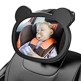 Spiegel Auto Baby Rückbank, Autospiegel Baby Rücksitzspiegel Auto Rücksitz Rückspiegel mit Schnalle Clips, Bruchsicherer Autospiegel für KFZ Kopfstützen Zubehör