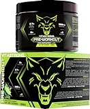 Vitastrong Pre Workout–Sehr kraftvoll mit Beta-Alanin,Koffein,L-Citrullin,Taurin und Vitaminen–Energie und Masse vor dem Training–300 g – 100% hergestellt in Italien (24 Portionen (1 Stück), Limette)
