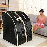 Faltbare Sauna, tragbare Infrarot-Sauna, faltbare Sauna, Kabine, 4 Infrarot-Heizpaneele, verdickte Isolierung, genießen Sie die Sauna jederzeit und überall, Sicherheit, L 80 cm x B 70 cm x H 98 cm