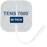 TENS 7000 Offizielle TENS-Elektroden-Pads – 96 Stück, hochwertige OTC TENS-Einheit, Ersatzpads, 5,1 x 5,1 cm, kompatibel mit den meisten TENS-Maschinen, Ersatzelektroden Vorteilspack