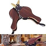 DORALO Blasebalg Kamin Mit Aufhängeschlaufe,Holz Grillgebläse,Grillblasebalg Grillgebläse Handblasebalg Luftgebläsebalg Für Draussen Camping Holz Gebläse,30,5X12,5 cm (2 Stück)