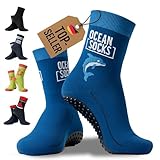 OceanSocks Strandsocken – Barfußsocken mit Sohle für Strand, Wasser, Watt, Boot & Trampolin – Aqua-Schuhe für Damen, Herren & Kinder