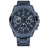 Tommy Hilfiger Multi Zifferblatt Quarz Uhr für Herren mit Blaues Edelstahlarmband - 1791560