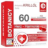 Omega 3 Krillöl Kapseln - 60 Stück - Antarktis Krillöl Forte - Für Herz und Leber - Superba Boost™ Omega 3 Öl aus Krill - Omega-3-Fettsäuren DHA & EPA, Astaxanthin & Cholin