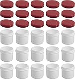 Frühes Forschen 15 Salbendosen flach, 25ml Inhalt, mit rotem Deckel