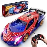 Ferngesteuertes Auto mit Spider-Augenlichtern & Spinnennetz-Design, RC Auto Drift Car 1:18 Spielzeug ab 3 4 5 6 7 8 9 10 Jahre Junge Geschenk Junge Mädchen 3-12 Jahre Kinder Spiele geburtstagsgeschenk