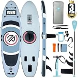 Niphean Stand Up Paddling Board, 305cm Aufblasbare SUP Board mit Stabilen Flossen und Strapazierfähigem Zubehör - Stand Up Paddle, Ideal für Anfänger im Stand Up Paddling und Yoga auf dem Wasser