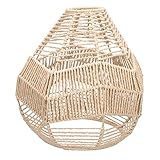 SEWOART Lampenschirm Aus Papierseil Led Leuchten Decke Solar- Tisch Groß Perlen Kopfteil Aus Rattan Garage Streifen Pendelleuchtenschirm Deckenlampe Lampenschirm Laterne Lüfter Khaki