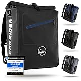 Forrider 3in1 Fahrradtasche für Gepäckträger mit Rucksack Wasserdicht 27L I Gepäckträgertasche Reflektierend I Sattel Tasche fürs Fahrrad (Black)