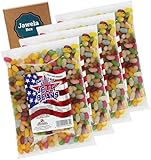 Rexim Jelly Beans American Style 4er Pack 2400g - 4 x 600g - Jawela Set - Geleebohnen - Fruchtgelee Bohnen - Großpackung - fruchtig bunt