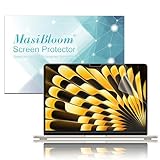 Laptop-Displayschutzfolie für MacBook Air 15 Zoll M3 M2 Chip Modell A2941 5H, matt, blendfrei, 2 Stück