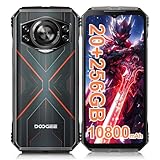 DOOGEE S Cyber Android 14 Outdoor Handy 10800mAh, 20GB(8+12)+256GB Outdoor Smartphone ohne Vertrag 6.6'' FHD+ Octa-Core 50MP+16MP Wasserdicht Baustellenhandy, 4G Dual SIM/IP68/OTG/NFC/GPS 2024
