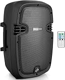 Pyle Musikbox Bluetooth Groß, 600W- Party Lautsprecher, Partybox, PA Anlage mit Fernbedienung, Mobile- Soundbox, Dj Lautsprecher mit USB, MP3, SD, RCA Eingang, Tragbarer Lautsprech