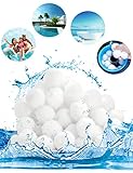 tillvex® Pool Filterbälle 700g | Filter für Sandfilteranlage | Ersetzen 25kg Filtersand | Extra langlebige Filter Balls für glasklares Wasser | Umweltfreundlicher Ersatz