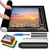 MEISHANG Puzzle Roll Storage Mat,Puzzleunterlage 2000 Teile,Tragbare Puzzles Mat,Puzzleunterlage Puzzlematte,Roll Matte Puzzle,Jigsaw Mat,Puzzle Rolle Matte