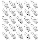 YAZWUR 25 Stück Gardinenhaken für Schienen, Vorhang Haken, Gardinenröllchen, Riemenscheibe Vorhang Clip