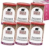 Block House Gewürze – Probierset – Knoblauch u. Steak Pfeffer, Zauber Gewürzsalz, Zaubergewürz, Würzsalz, Burger Topping, Steaksalz – Grillgewürze & Steakgewürz (Zaubergewürzsalz 6 x 280g)
