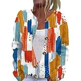 SHZFGUI Damen Cardigan Strickjacken für Damen Schwarze Strickjacke Damen Weihnachtspulli Damen Jacke mit Strickärmeln Damen Reitjacke Damen Winter Wasserdicht Mantel Lang Long Strickjacke Blau 4XL
