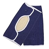 HOLIDYOYO Elastische Kniewärmer aus Kaschmir Winddicht und Warm Rutschfeste Kniebandage für Sport Yoga Radfahren und Winteraktivitäten Atmungsaktiv und Komfortabel Blau