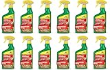 Neudorff Spruzit Schädlingsfrei Rosenspray AF 12x 750 ml saugende Insekten Thripse Zikaden Blattläuse Schildläuse Wollläuse, Schmierläuse, Spinnmilben, Weiße Fliege, Raupen