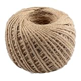 Jute-Schnur, 50 m, für Blumensträuße und Blumenarrangements, Juteseil zum Verpacken von Geschenken | für DIY-Handwerker, Gärtner, Hochzeitsplaner