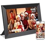 Digitaler Bilderrahmen WLAN Frameo - 10,1 Zoll Elektronischer Digital Photo Frame 32GB Speicher 1280×800 HD IPS Touchscreen Automatische Rotation Sofort Fotos/Videos per App Teilen ShabanJesy