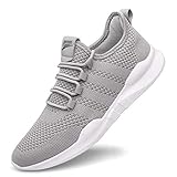 Laufschuhe Herren Turnschuhe Joggingschuhe Leichtgewichts Sneaker Tennisschuhe Fitness Trainingsschuhe Atmungsaktiv Sportschuhe Walking Schuhe Grau 44