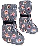 HECKBO Baby Regenfüßlinge Schnecke ohne Vlies Regen Schuhüberzieher Regen Schuhüberzieher - 3-18 Monate - Überziehschuhe Krabbelschuhe