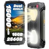 Blackview BV7300 Outdoor Handy Android 14, 15000mAh/45W, 18GB+256GB(2TB), 6.67' 90Hz Display, 50MP+32MP Outdoor Smartphone Ohne Vertrag, Dual 800LM Campinglicht, NFC/Nachtsehen 20MP/Corning Glas/GPS