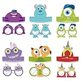 LKNBIF 12pcs Lustige Party Brillen Maske, Papier Spaßbrille für Halloween Karneval Kostüm Zubehör Gastgeschenke, Partybrille für Geburtstag Maskerade Neuheit Partyzubehör Dekoration