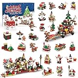 Adventskalender 2024 kinder 24er-Pack Bausteine zum Thema Weihnachten 24 Tage Geschenke für Kinder Jungen Mädchen Weihnachts-Countdown-Kalender Geschenk für 3 4 5-7 8-12 Jungen und Mädchen